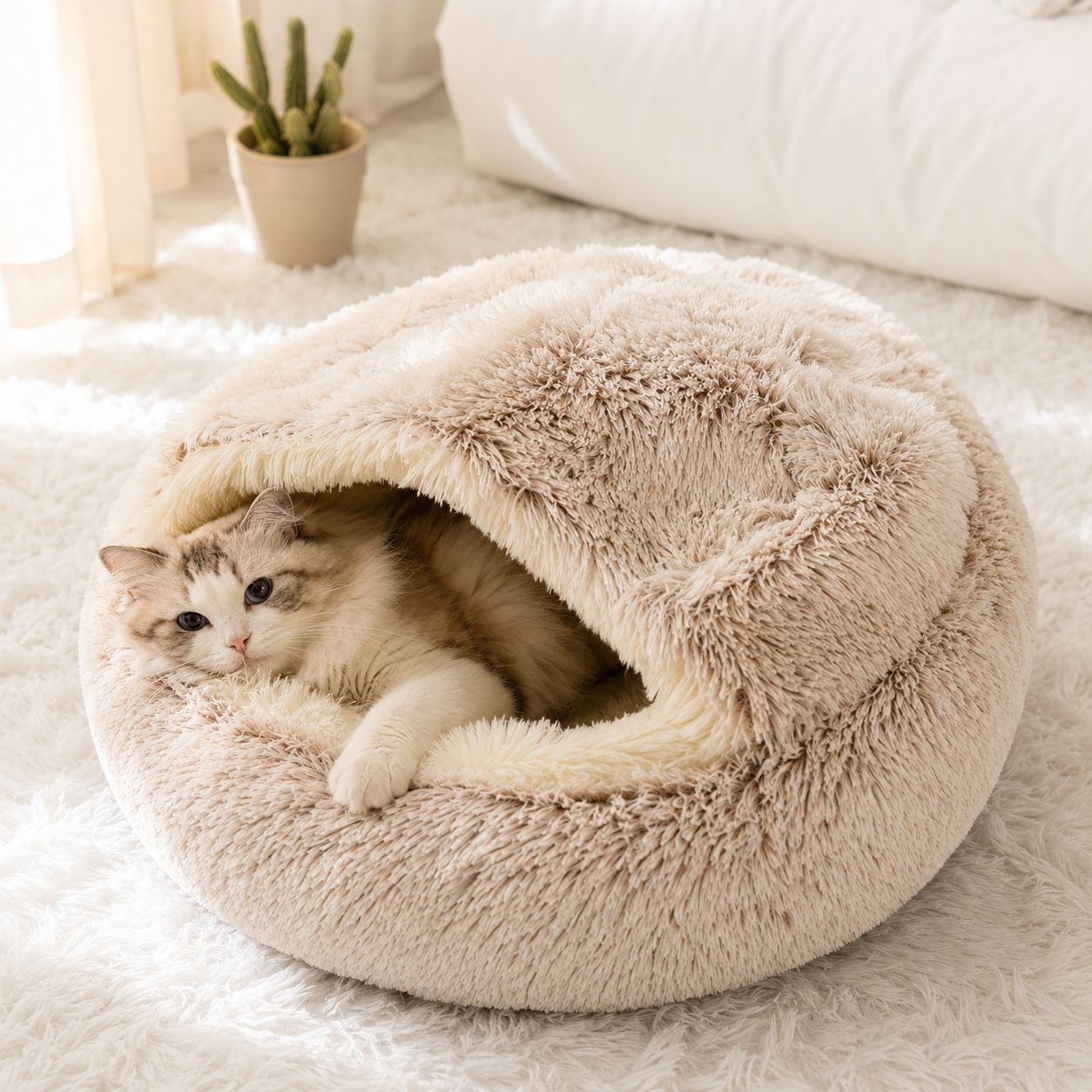 ChatCalme™ Cozy Cave Calming Cat Bed